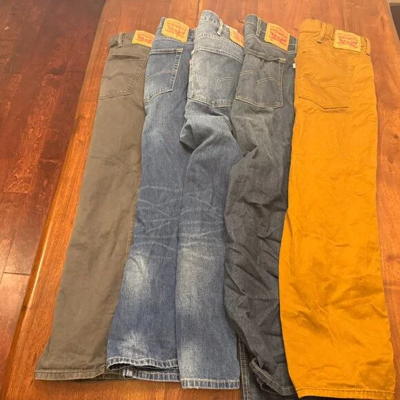 BUNDLE: Five 46x29 Levi's 541 Athletic Taper Fit Men's Jeans (Big & Tall) - Picture 3 of 3